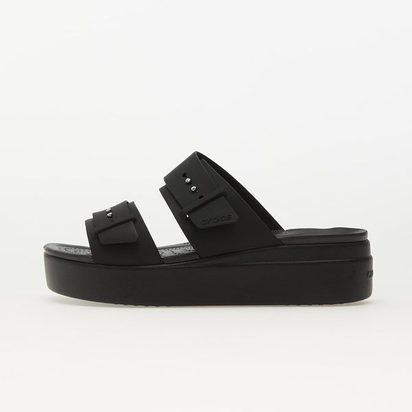 Crocs Crocs Brooklyn Buckle Low Wedge Black