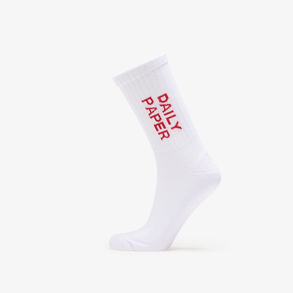 Daily Paper Daily Paper Logotype Socks White/ Red Universal