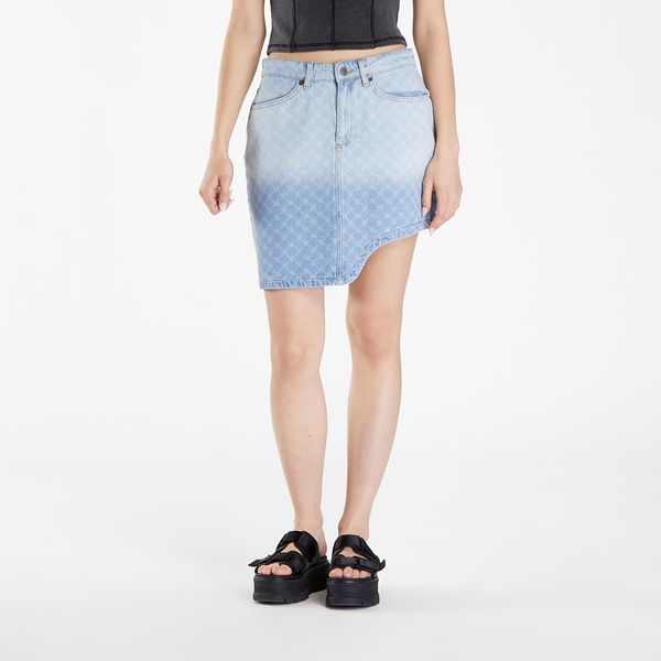 Daily Paper Daily Paper Zella Monogram Denim Skirt Mid Blue