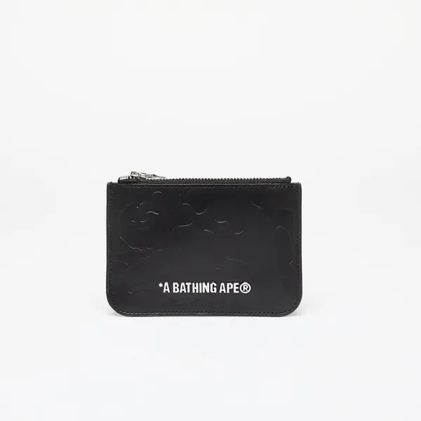 A BATHING APE Denarnica A BATHING APE Solid Camo Leather Pouch Wallet Black Universal