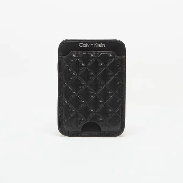 Calvin Klein Denarnica Calvin Klein Aop Leather Magnetic Card Case Black Universal