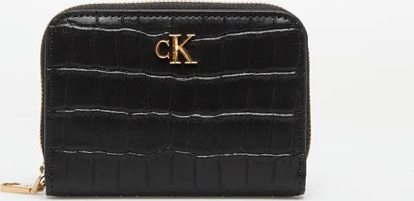 Calvin Klein Denarnica Calvin Klein Croc Medium Flap Wallet Black Universal