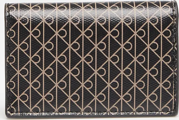 Calvin Klein Denarnica Calvin Klein Emblem Aop Accordion Cardcase Black Universal