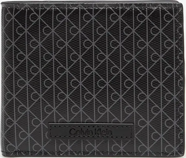 Calvin Klein Denarnica Calvin Klein Emblem Aop Coated Ew Billfold Wallet Black Universal