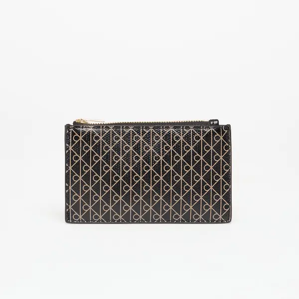 Calvin Klein Denarnica Calvin Klein Emblem Aop Top Zip Cardholder Black Universal