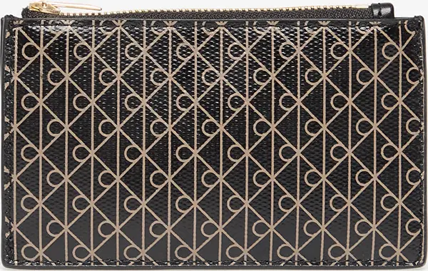 Calvin Klein Denarnica Calvin Klein Emblem Aop Top Zip Cardholder Black Universal