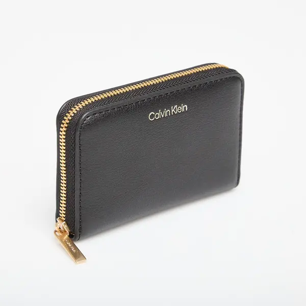 Calvin Klein Denarnica Calvin Klein Foil Logo Medium Zip Around Black Universal