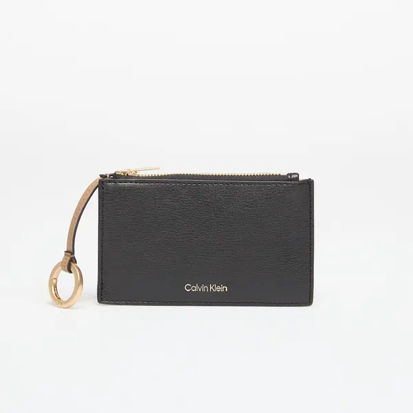 Calvin Klein Denarnica Calvin Klein Foil Logo Top Zip Cardcase Black Universal