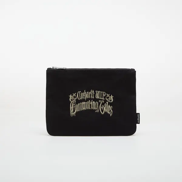 Carhartt WIP Denarnica Carhartt WIP Canvas Graphic Zip Wallet Commuting Tales Embroidery/ Black Universal