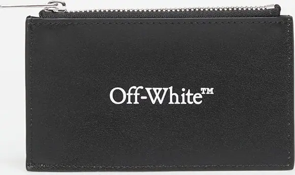 Off-White Denarnica Off-White Bookish Zipped Card Case Black Universal