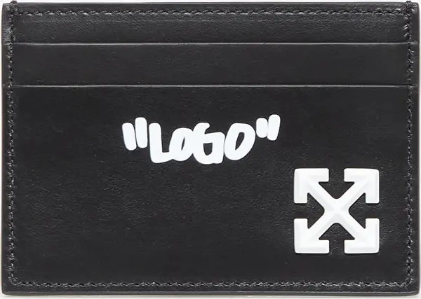 Off-White Denarnica Off-White Jitney Quote Card Case Black/ White Universal