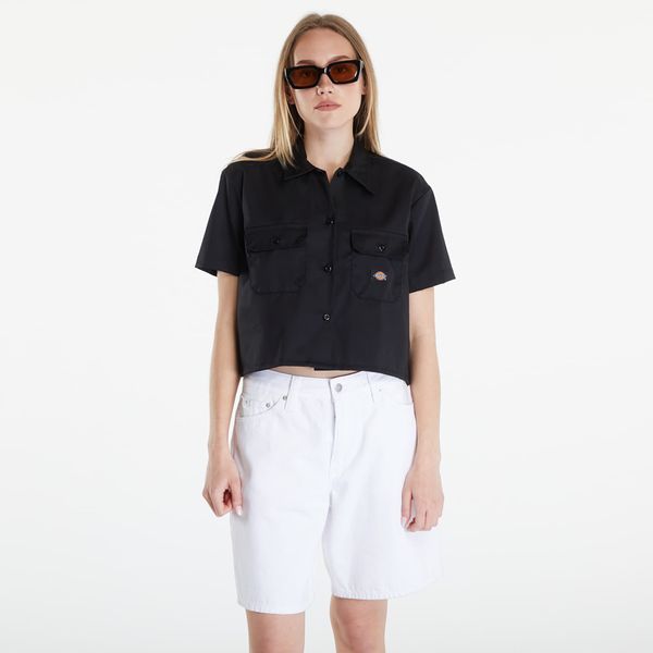 Dickies Dickies Cropped Short Sleeve Work Shirt Black