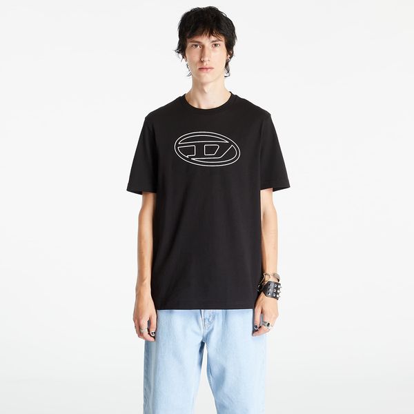 Diesel Diesel T-Just-Bigoval Short Sleeve T-Shirt Black