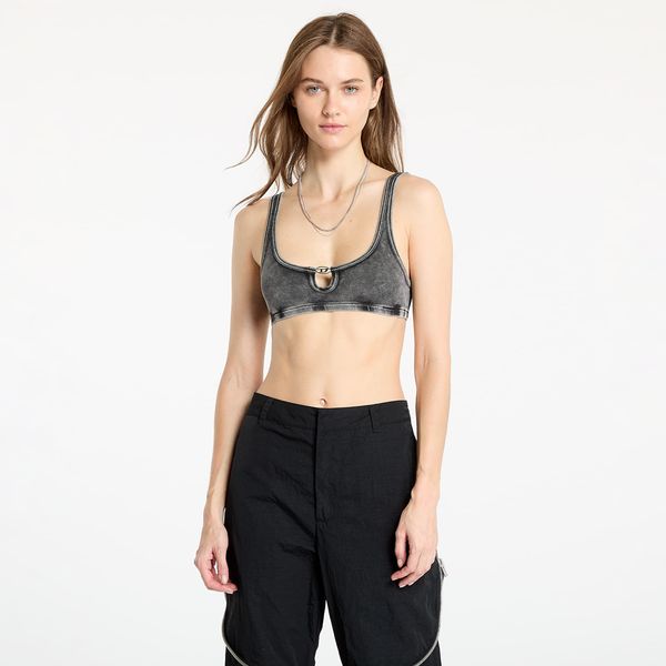 Diesel Diesel Ufsb-Oval-D-Rib-Bralette Bra Faded Black M