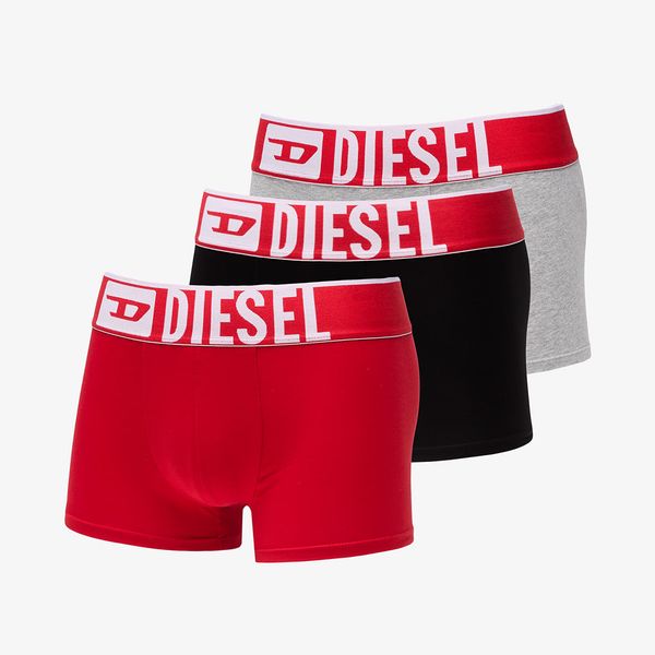 Diesel Diesel Umbx-Damienthreepack-XL Logo Boxer 3-Pack Red/ Grey/ Black