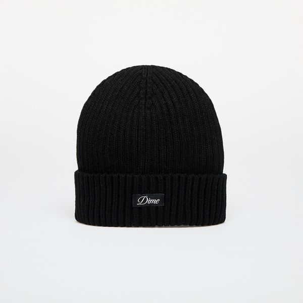 DIME DIME Cursive Fold Beanie Black Universal