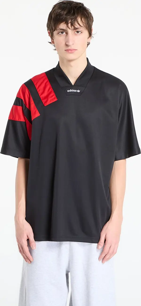 adidas Originals Dres adidas Adicolor Blocked Jersey Black/ Better Scarlet L