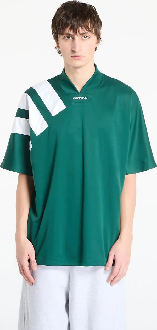 adidas Originals Dres adidas Adicolor Blocked Jersey Collegiate Green/ White L