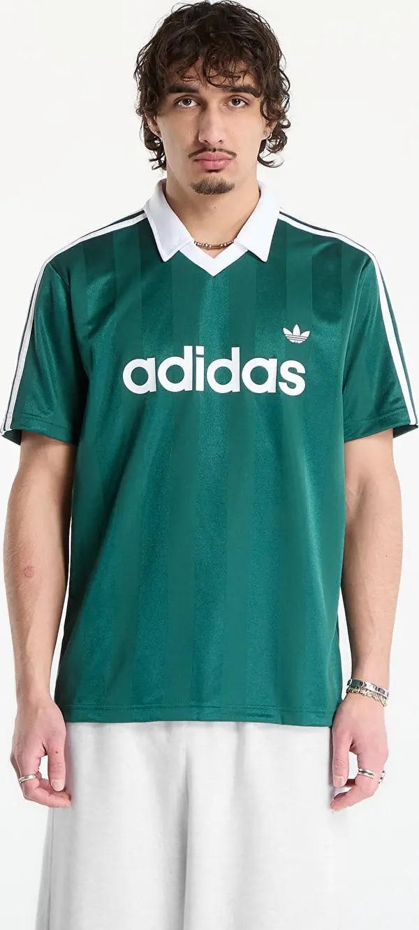adidas Originals Dres adidas Archive Collar Engineered Jersey Collegiate Green XL