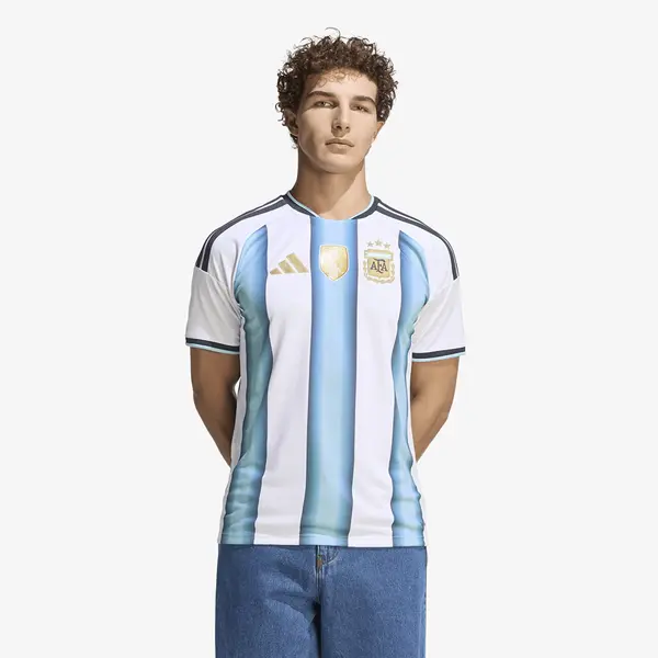 adidas Originals Dres adidas Argentina 26 Home Jersey White/ Icey Blue/ Light Blue XXL