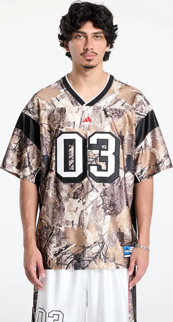 adidas Originals Dres adidas Originals Camo Football Jersey AOP Camel M