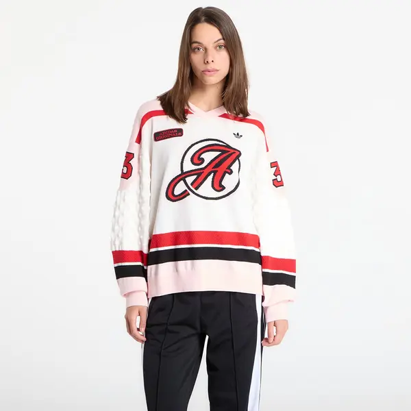 adidas Originals Dres adidas Os Sports Jersey White/ Sandy Pink/ Better Scarlet XL