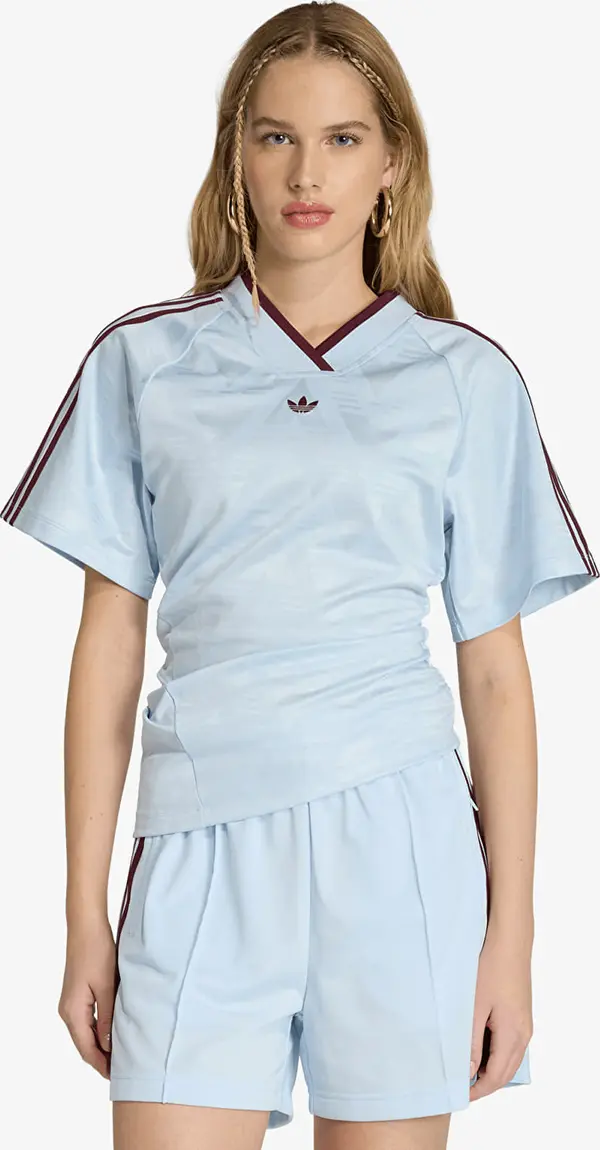 adidas Originals Dres adidas Rouched Football Jersey Crystal Sky M