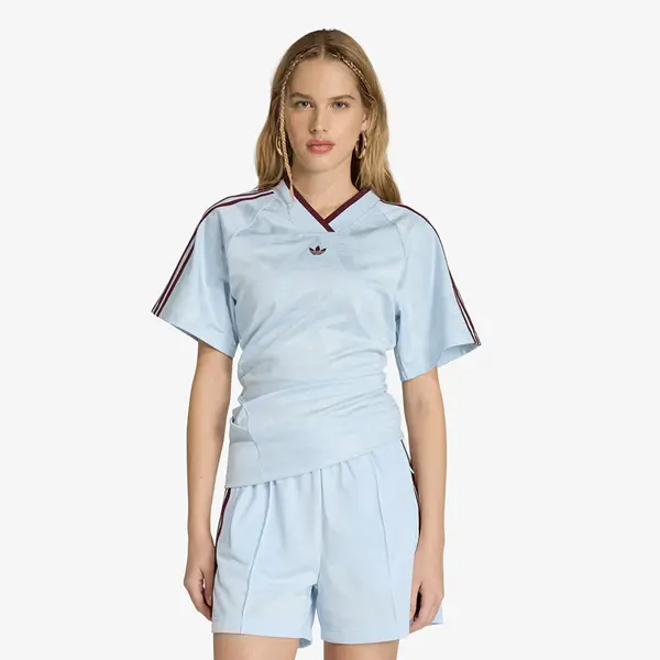 adidas Originals Dres adidas Rouched Football Jersey Crystal Sky M