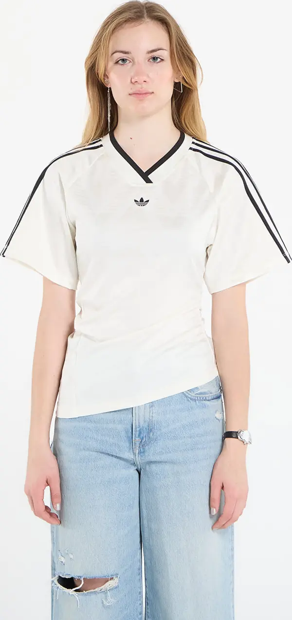 adidas Originals Dres adidas Rouched Football Jersey Off White M