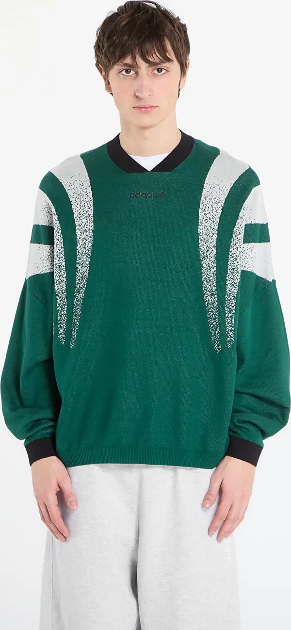 adidas Originals Dres adidas Santiago Loose Fully Fashion Knit Jersey Collegiate Green S