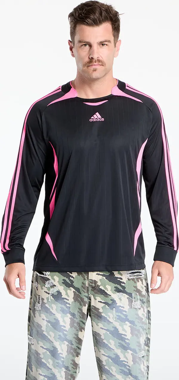 adidas Performance Dres adidas Teamgeist Longlseeve Jersey Black/ Lucid Pink XL