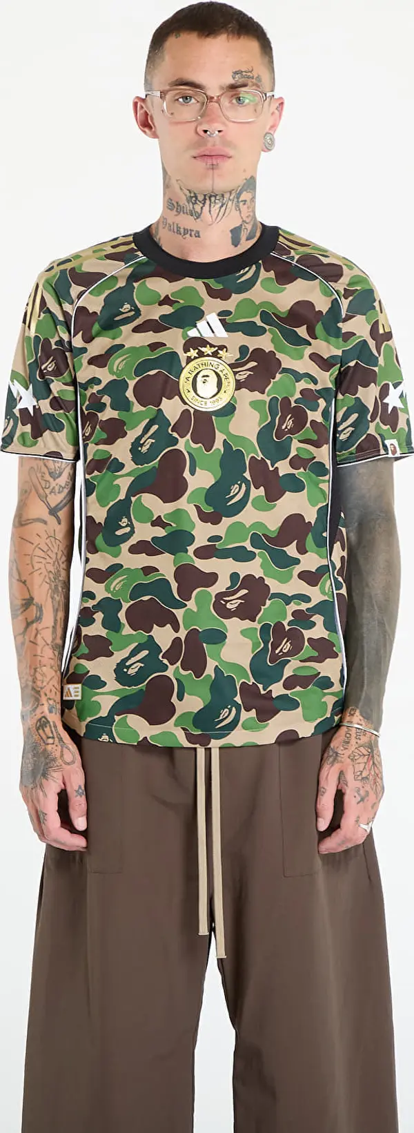 adidas Originals Dres adidas x BAPE Jersey Top Crew Green M