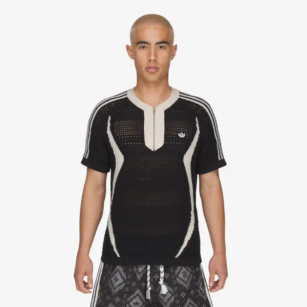 adidas Originals Dres adidas x Clot Knit Jersey By Edison Chen UNISEX Black/ Wonder White XXL