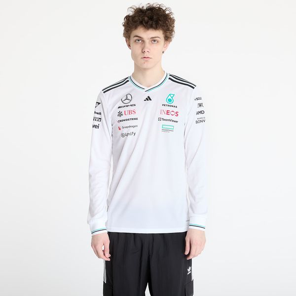 adidas Originals Dres adidas x Mercedes Amg Petronas Formula One Team Driver Authentic Long Sleeve Jersey White/ White/ Black L