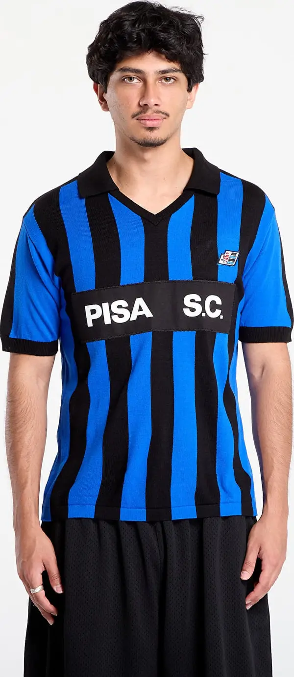 COPA Dres COPA Pisa S.C. 1986 - 87 Retro Football Shirt Blue/ Black XL