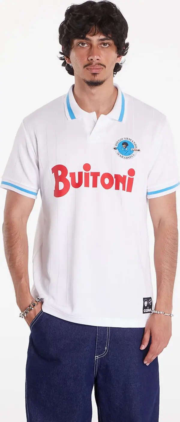 COPA Dres COPA x Maradona Napoli 1986-87 Away Retro Football Shirt UNISEX White S