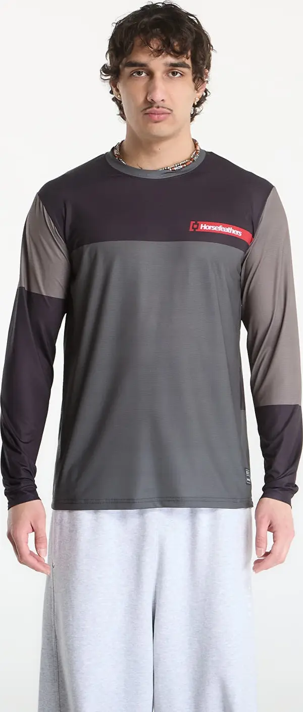 Horsefeathers Dres Horsefeathers Quantum Ls Bike Jersey Chimera/ Walnut L