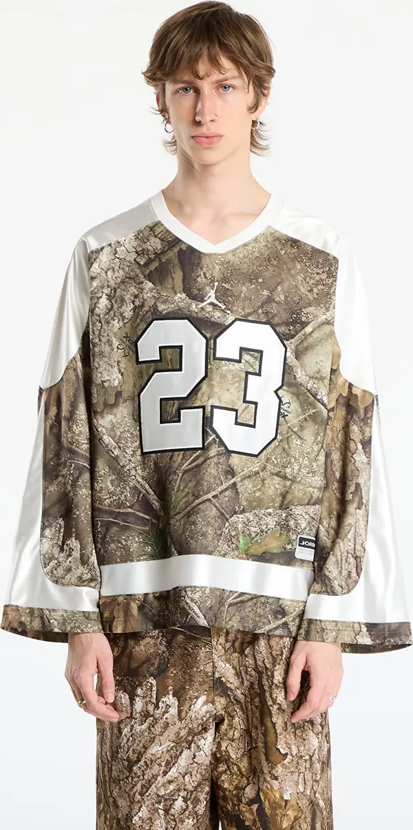 Jordan Dres Jordan Brooklyn Men's Realtree Hockey Jersey Medium Olive/ Sail/ Sail M