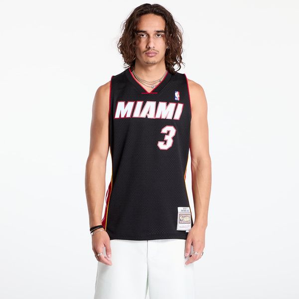 Mitchell & Ness Dres Mitchell & Ness Miami Heat 3 Dwayne Wade Swingman Jersey Black M