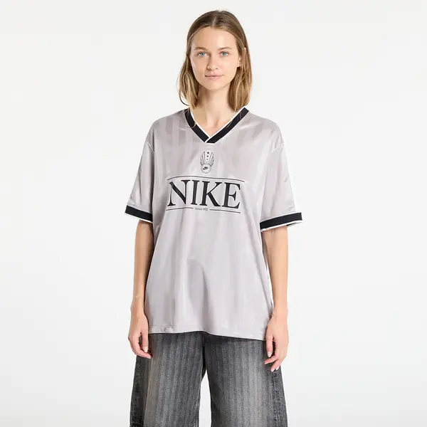 Nike Dres Nike Sportswear Women's V-Neck Jersey Top College Grey/ Sail/ Black/ Black XS