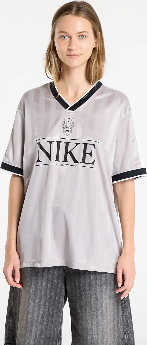Nike Dres Nike Sportswear Women's V-Neck Jersey Top College Grey/ Sail/ Black/ Black XS