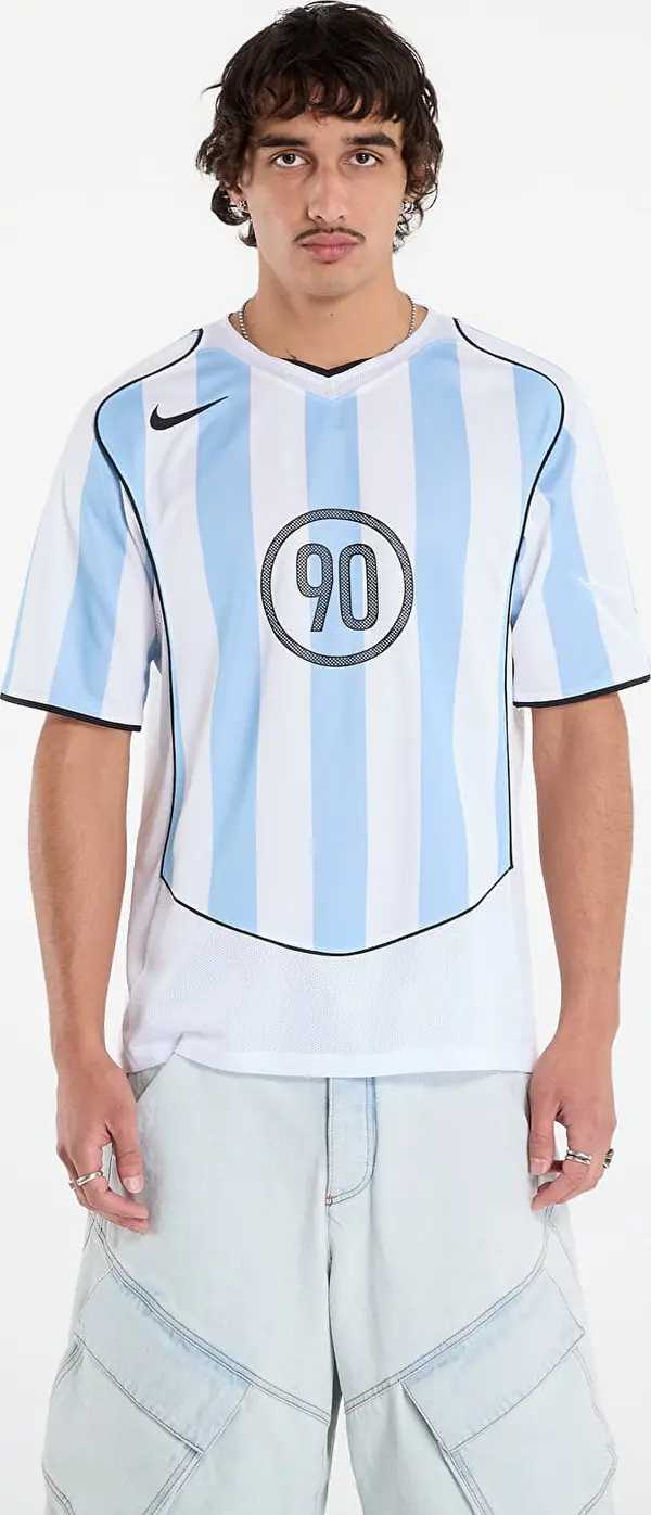 Nike Dres Nike Total 90 Men's Dri-FIT Soccer Jersey Psychic Blue/ White/ Black/ Black M