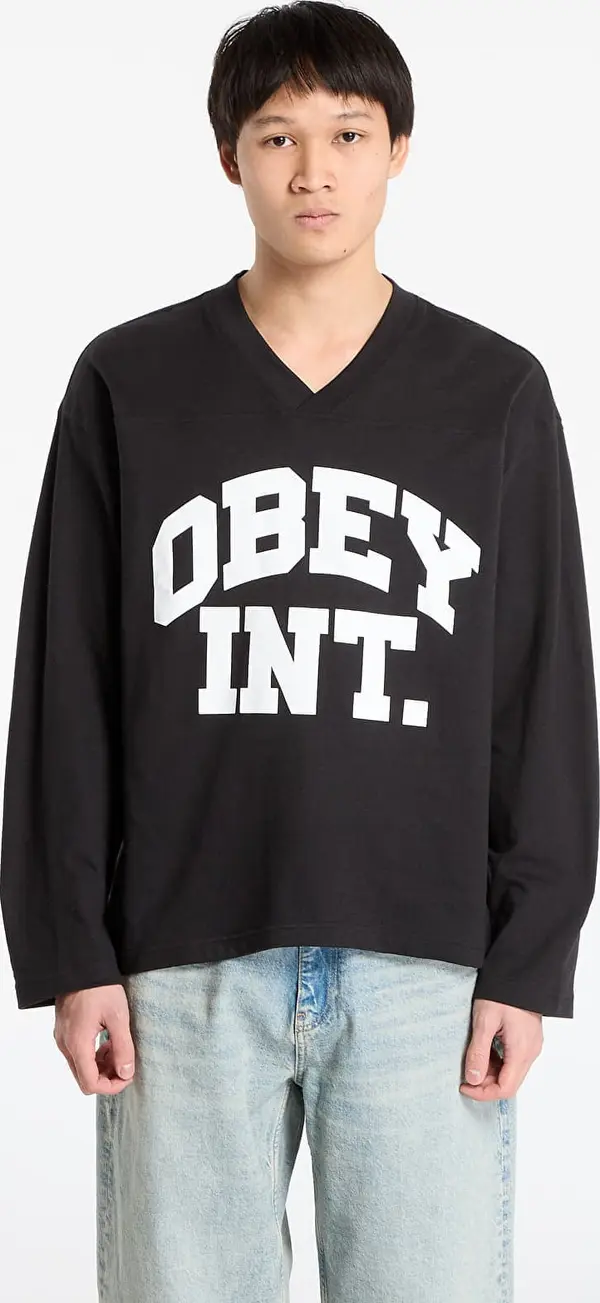OBEY Clothing Dres OBEY Football Jersey Ls Black M