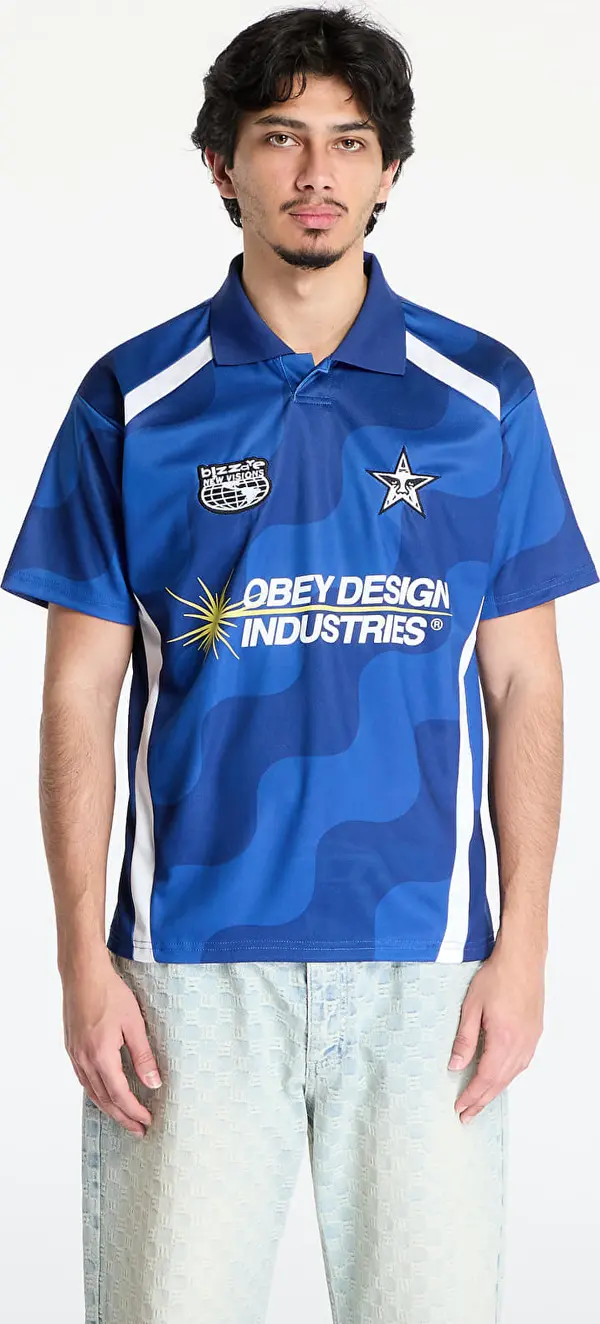 OBEY Clothing Dres OBEY Soccer Jersey Blue Multi M