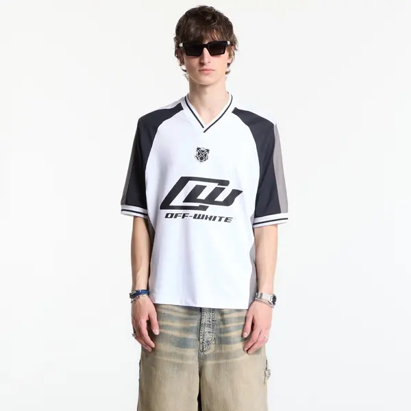 Off-White Dres Off-White Soccer V-Neck S/S T-Shirt 3 White L