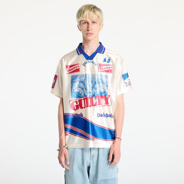 PLEASURES Dres PLEASURES Guilty Soccer Jersey Off White L