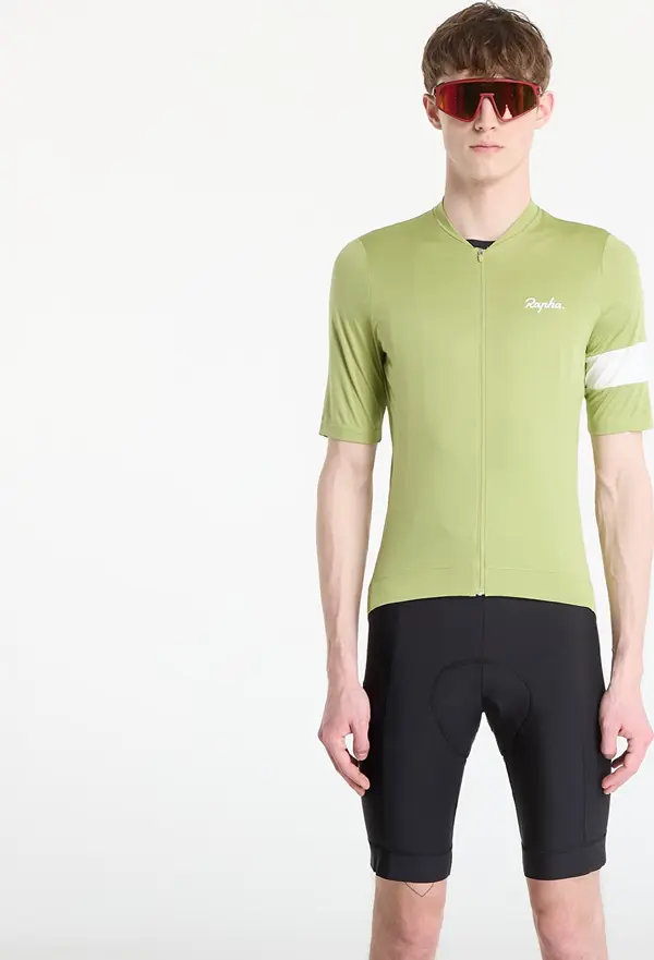 Rapha Dres Rapha Men's Core Jersey Fern/ White XL