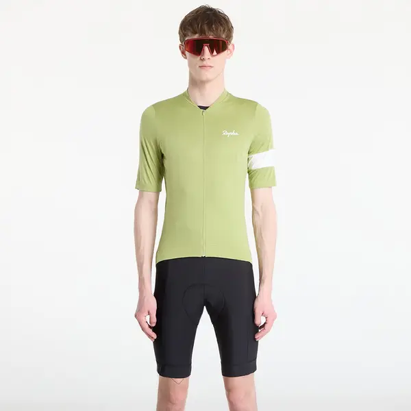 Rapha Dres Rapha Men's Core Jersey Fern/ White XL