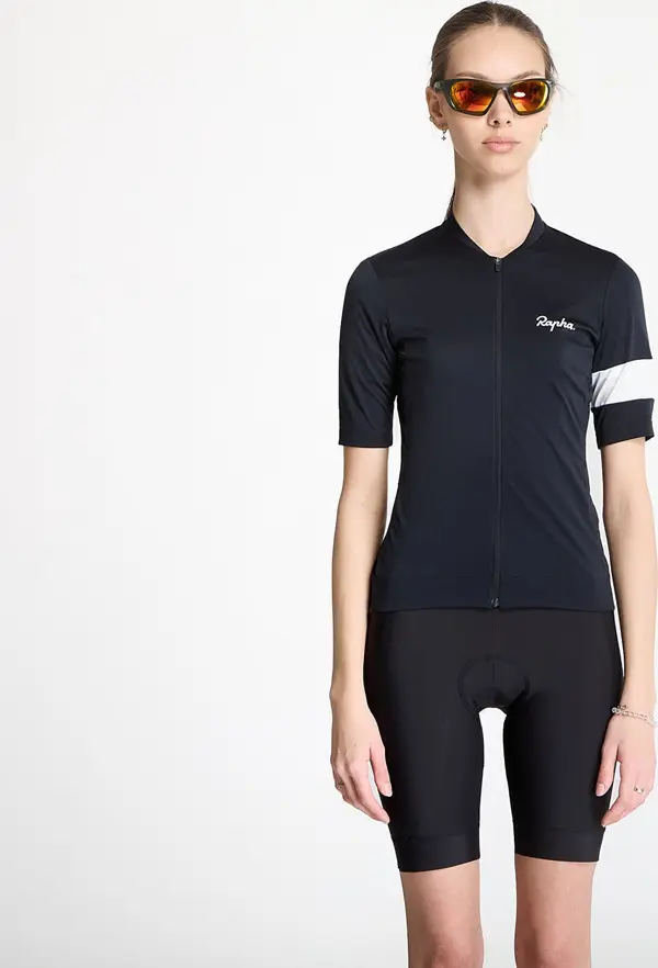 Rapha Dres Rapha Women's Core Jersey Black/ White XS
