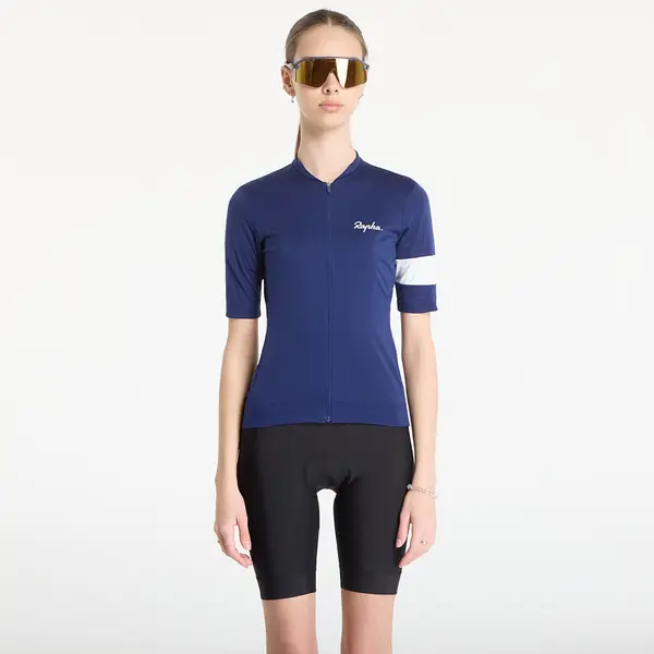 Rapha Dres Rapha Women's Core Jersey Blue/ White Stripe M